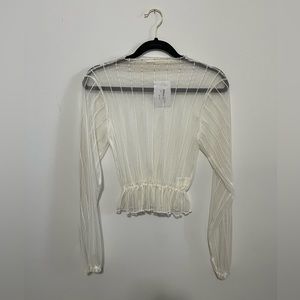 Oak + Fort White Mesh Long Sleeve